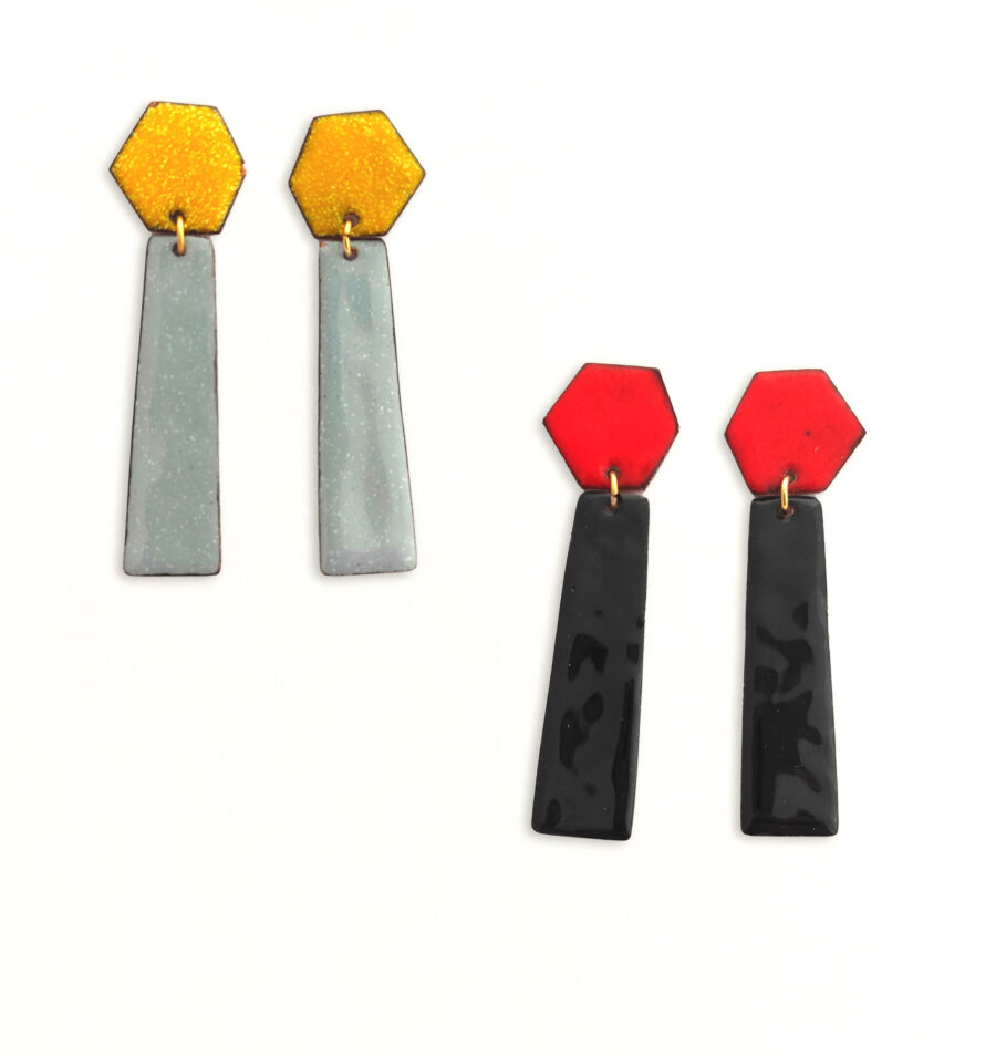 Pendientes esmalte party
