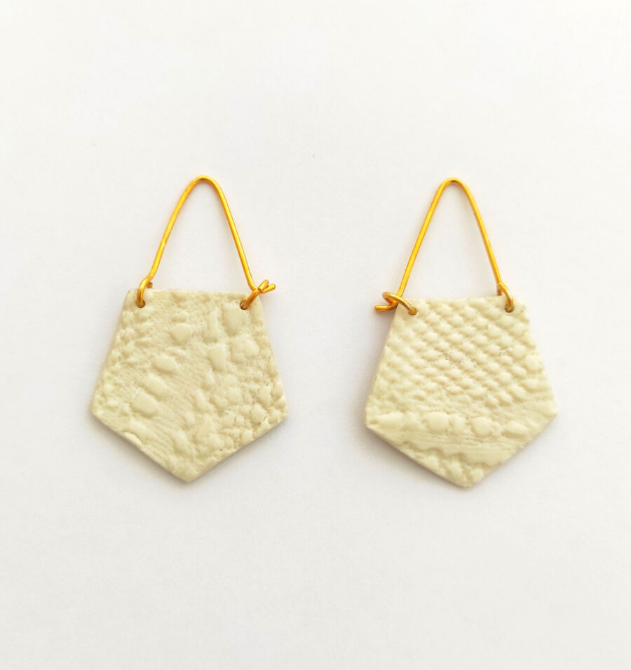 pendientes de porcelana